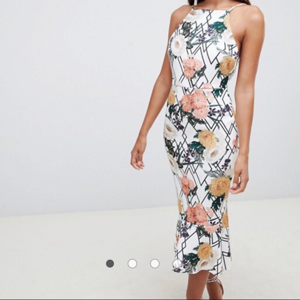Floral Midi Bodycon